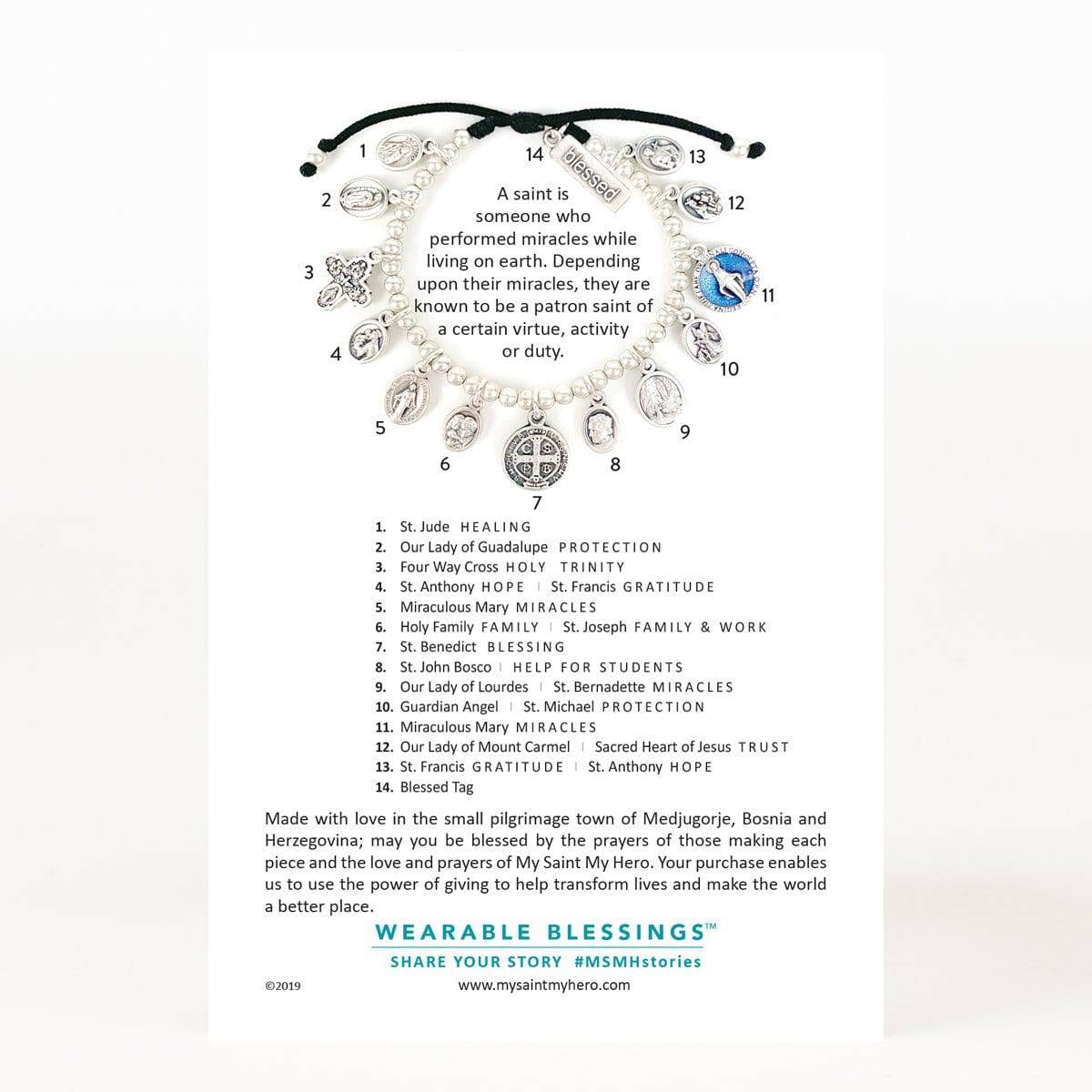 My Saint My Hero - My Saint My Hero Glory, Saints & Angels Bracelet - Little Miss Muffin Children & Home