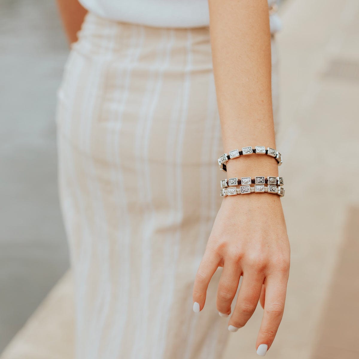 My Saint My Hero My Saint My Hero Garment of Grace Scapular Bracelet Black/Silver - Little Miss Muffin Children & Home