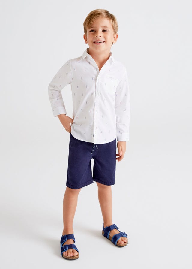 Mayoral Mayoral 3.123 LS BUTTON DOWN - Little Miss Muffin Children & Home