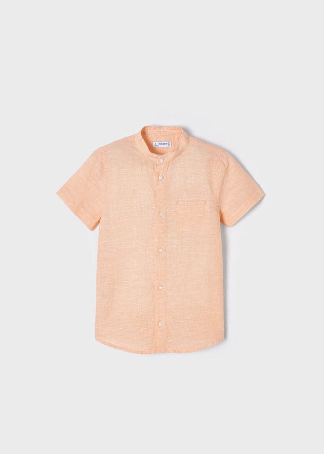 Mayoral Mayoral Short Sleeve Mao Collared Shirt - Little Miss Muffin Children & Home