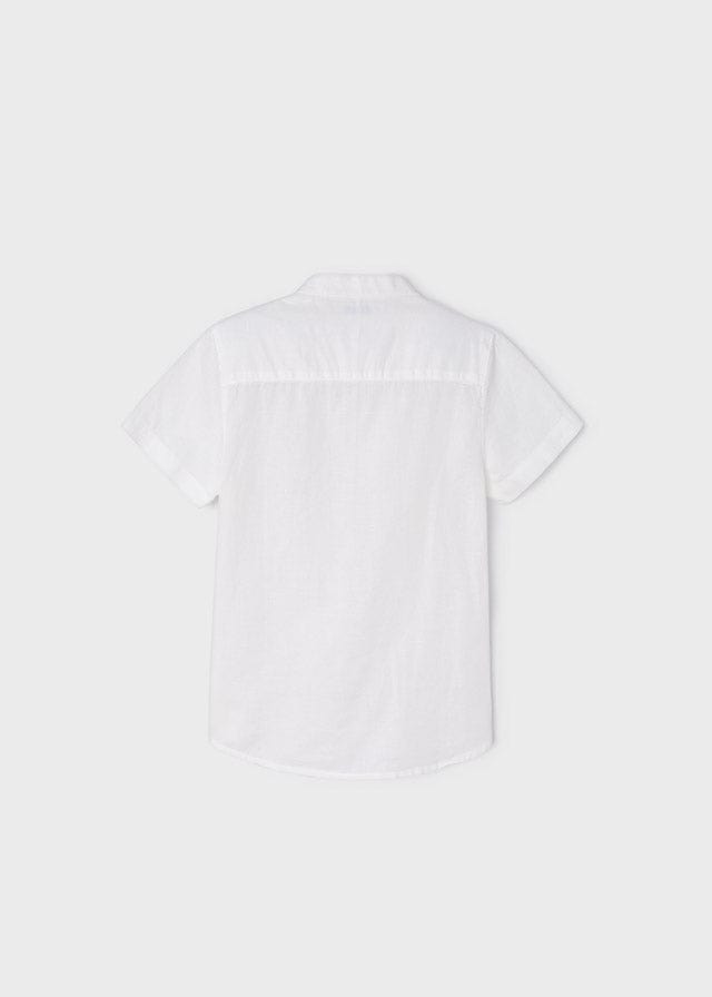 Mayoral Mayoral Short Sleeve Mandarin Collar Shirt - Little Miss Muffin Children & Home