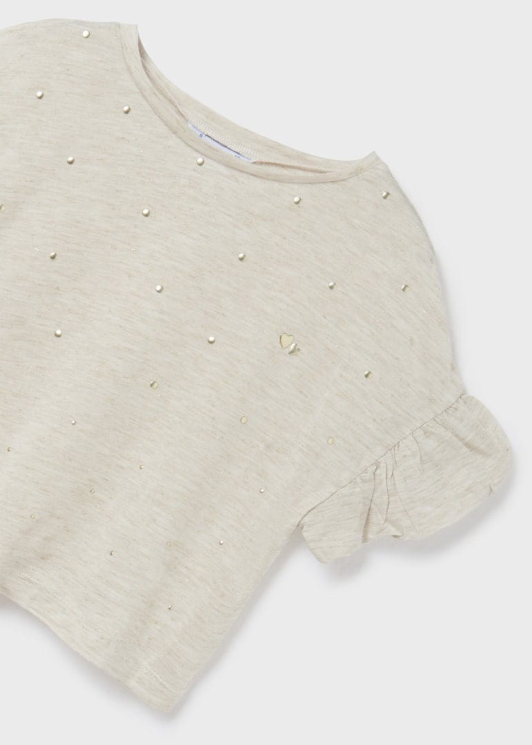 Mayoral Usa Inc Mayoral Short Sleeve Studded T-Shirt - Little Miss Muffin Children & Home