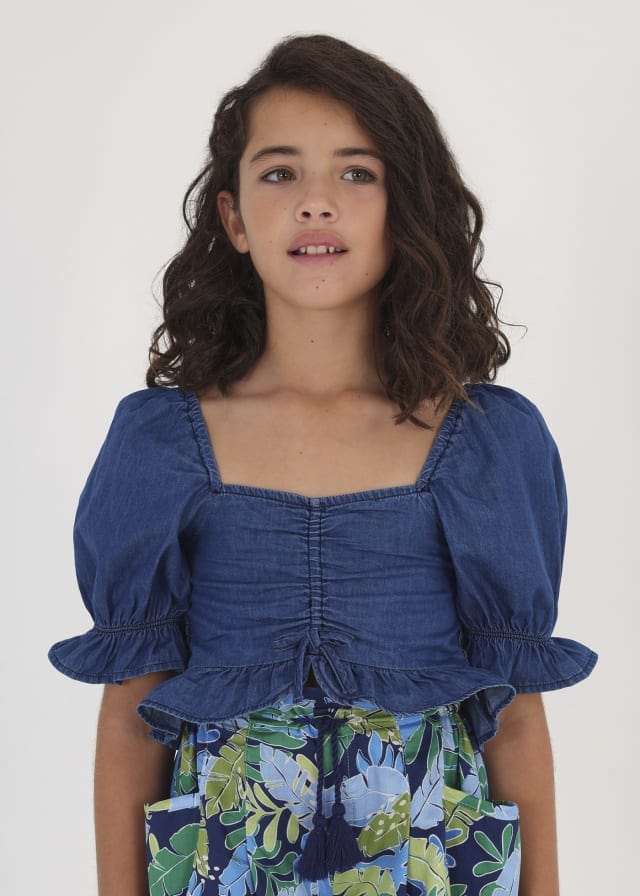 Mayoral Usa Inc Mayoral Smocked Denim Blouse - Little Miss Muffin Children & Home