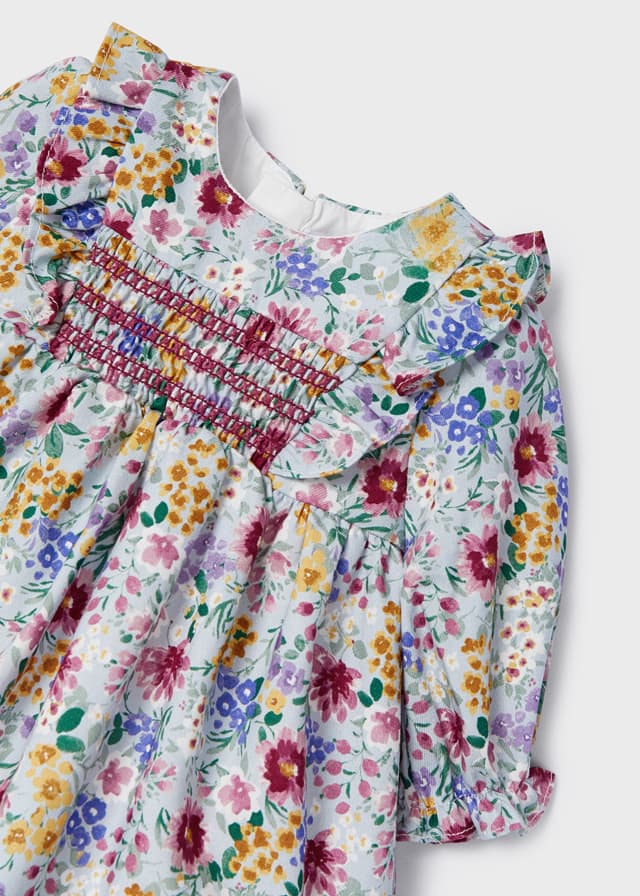 Mayoral Usa Inc Mayoral Smocked Stitching Dress - Little Miss Muffin Children & Home