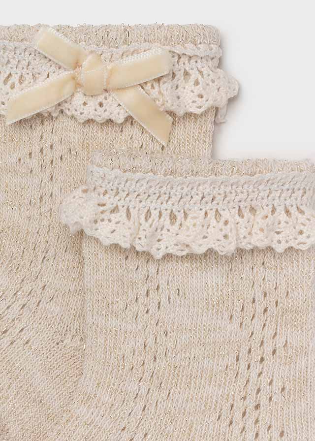 Mayoral Mayoral Gold Socks for Newborn Girl - Little Miss Muffin Children & Home