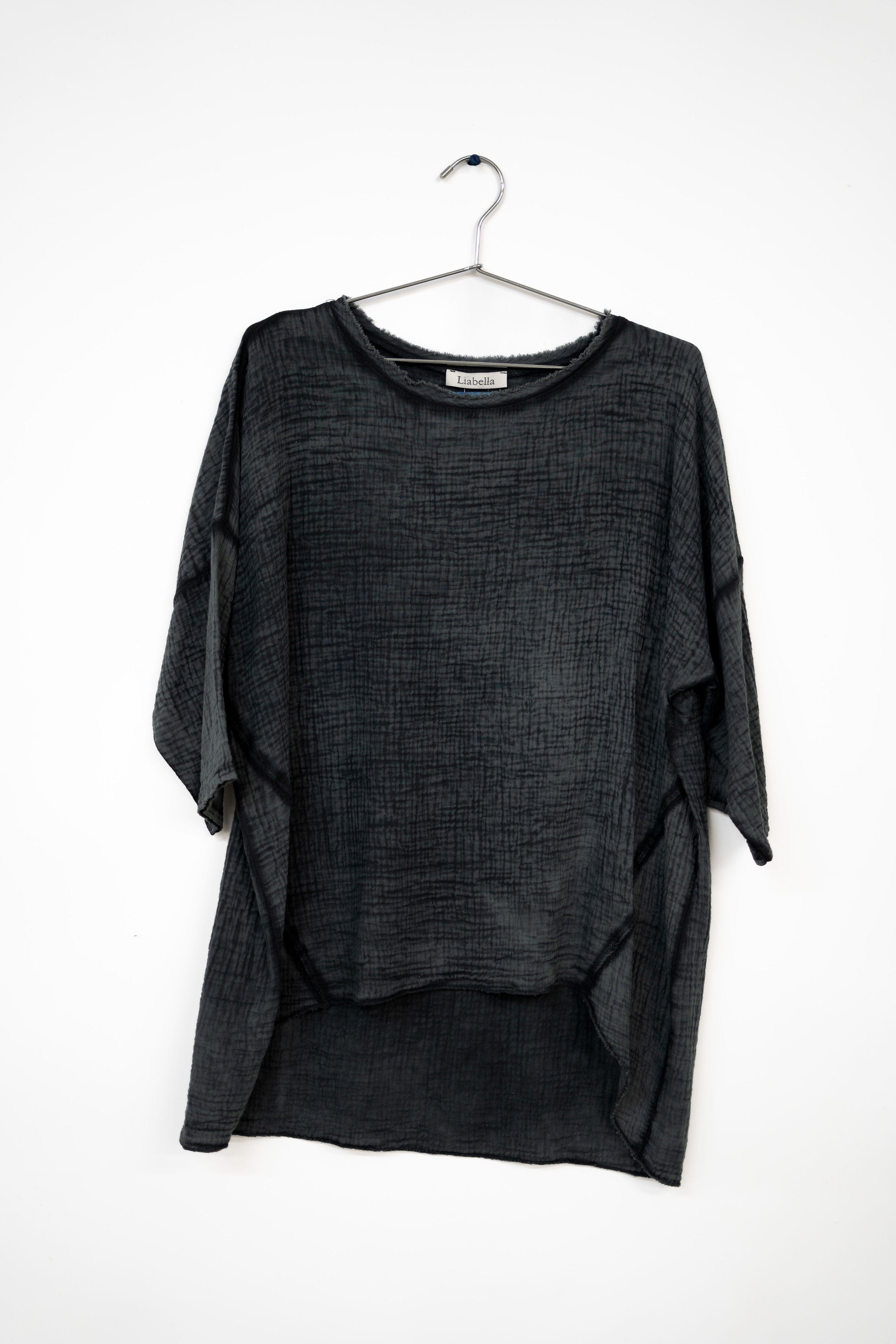 Oro Bonito Oro Bonito Quarter Sleeve Linen Shirt - Little Miss Muffin Children & Home