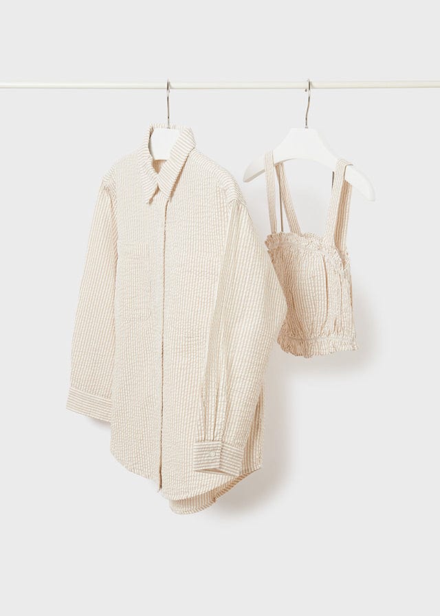 Mayoral Mayoral Two Piece Seersucker Blouse Set - Little Miss Muffin Children & Home