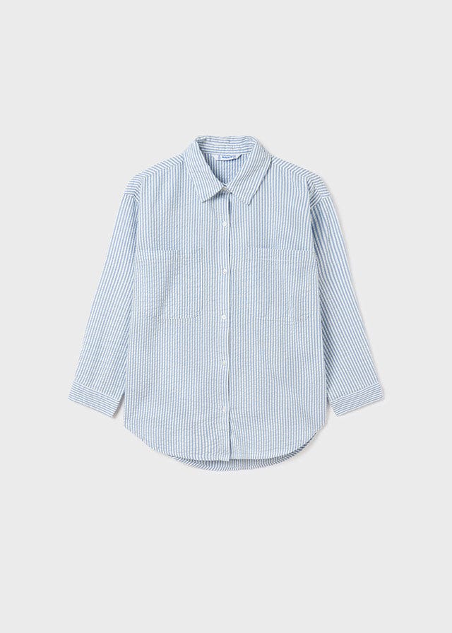 Mayoral Mayoral Two Piece Seersucker Blouse Set - Little Miss Muffin Children & Home