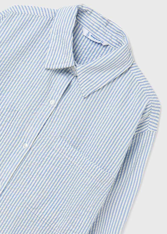 Mayoral Mayoral Two Piece Seersucker Blouse Set - Little Miss Muffin Children & Home