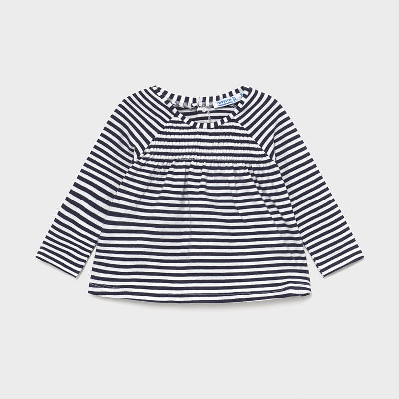 Mayoral Mayoral Long Sleeve Striped Tee for Baby Girl - Little Miss Muffin Children & Home