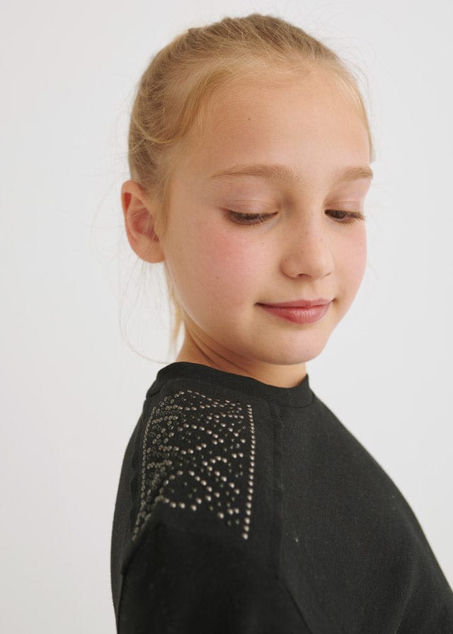 MAY - Mayoral Usa Inc Mayoral Long Sleeve Studded T-Shirt - Little Miss Muffin Children & Home