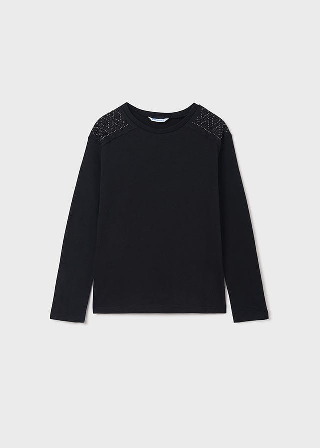 MAY - Mayoral Usa Inc Mayoral Long Sleeve Studded T-Shirt - Little Miss Muffin Children & Home