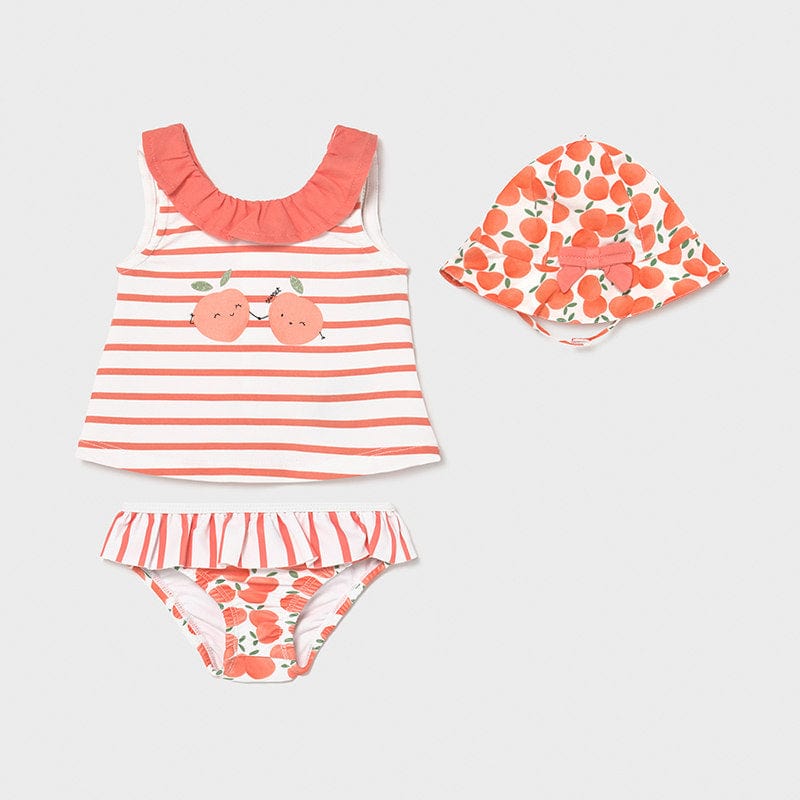Mayoral Mayoral Bathing Suit and Hat Set for Baby Girl - Little Miss Muffin Children & Home