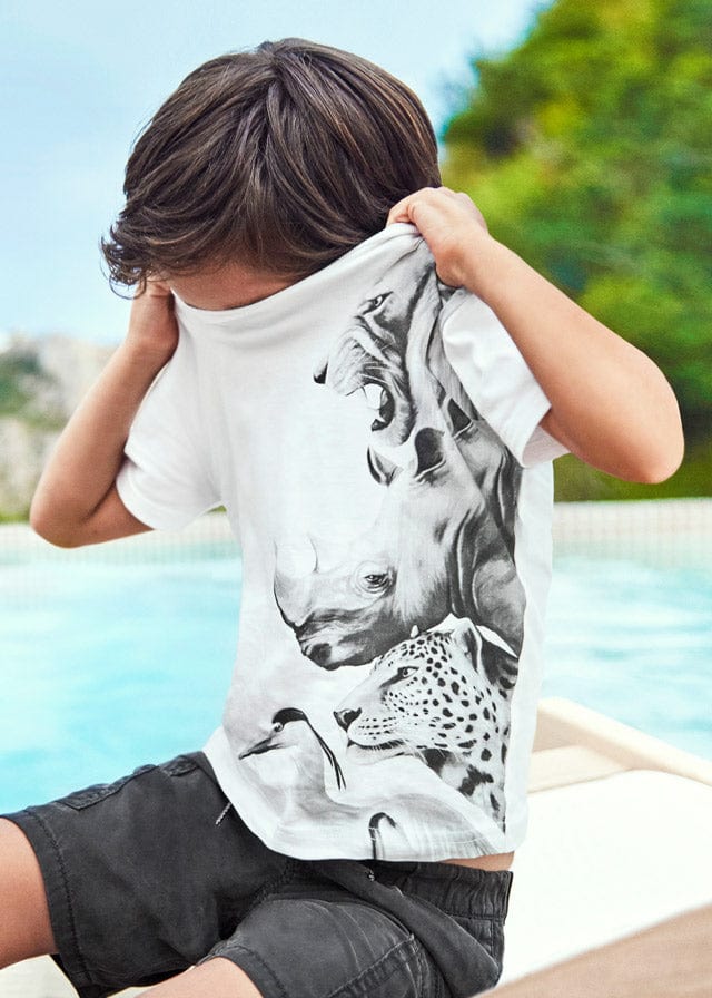 Mayoral Mayoral 3.003 SS GRAPHIC T-SHIRT - Little Miss Muffin Children & Home