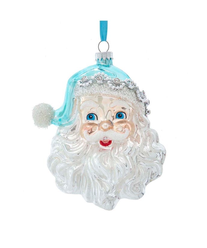 KSA - Kurt Adler Kurt Adler Glass Santa Head Ornament - Little Miss Muffin Children & Home