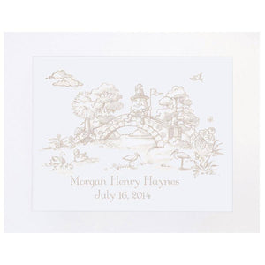 Maison NOLA - Maison NOLA Storyland Toile Personalized Print, Humpty Dumpty - Little Miss Muffin Children & Home