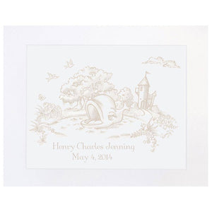 Maison NOLA - Maison NOLA Storyland Toile Personalized Print, Whale - Little Miss Muffin Children & Home