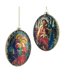 KSA - Kurt Adler Kurt Adler Holy Family Oval Ornaments - Little Miss Muffin Children & Home
