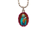 Saints For Sinners Saints For Sinners Saint Therese of Lisieux Hand Painted Medal - Little Miss Muffin Children & Home