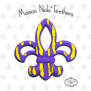 MSN - Maison Nola Maison Nola Fleur De Lis Tiger Teether - Little Miss Muffin Children & Home