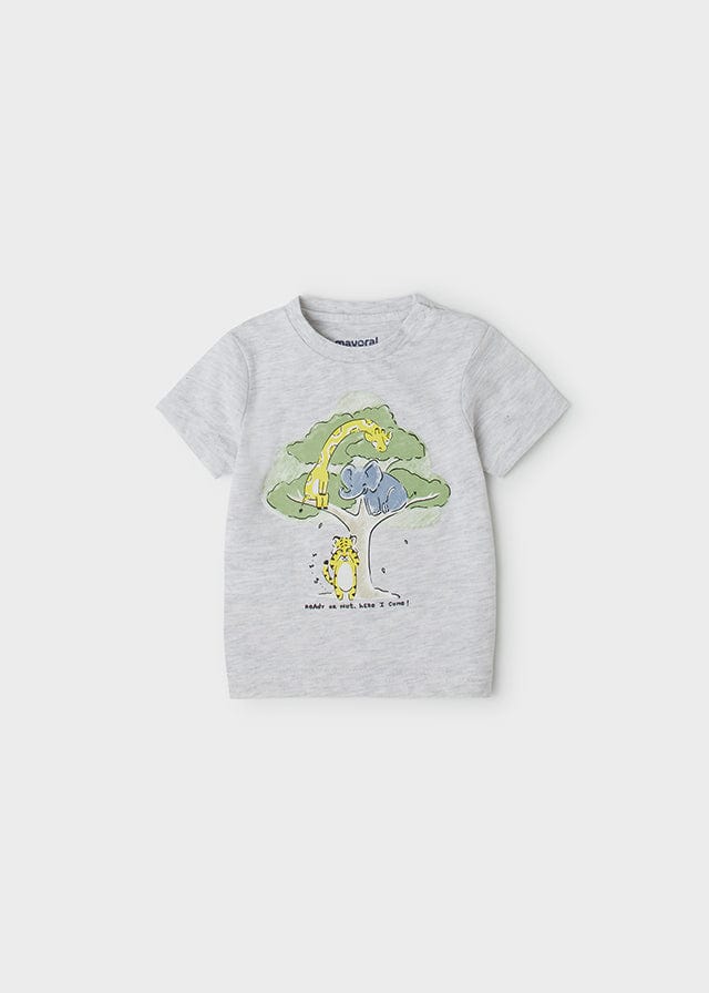 Mayoral Mayoral 1.012 Animal Tree Short Sleeve T-Shirt - Little Miss Muffin Children & Home