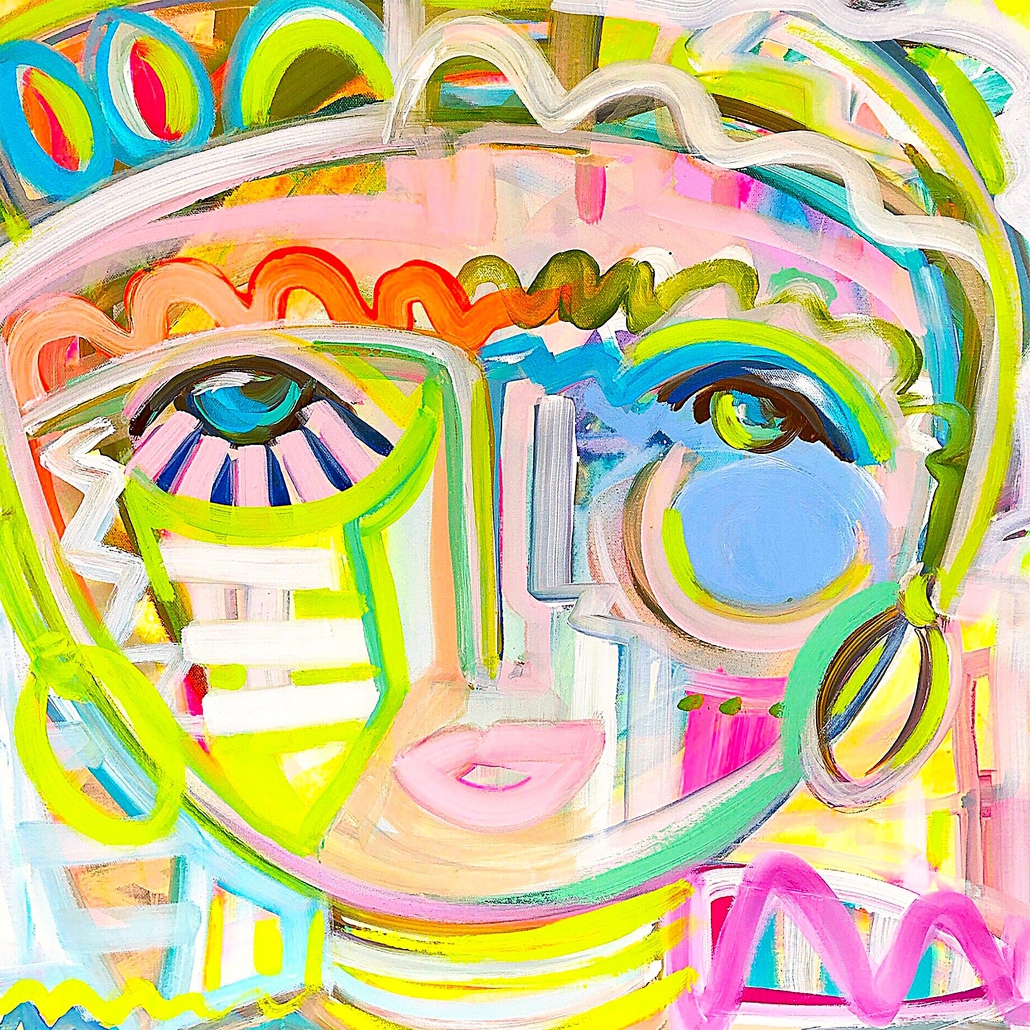 Windy O’Connor Art Windy O'Connor Art Tropicana Chica Pillow - Little Miss Muffin Children & Home