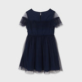 Mayoral Mayoral Girl's Tulle Navy Dress - Little Miss Muffin Children & Home