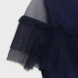 Mayoral Mayoral Girl's Tulle Navy Dress - Little Miss Muffin Children & Home