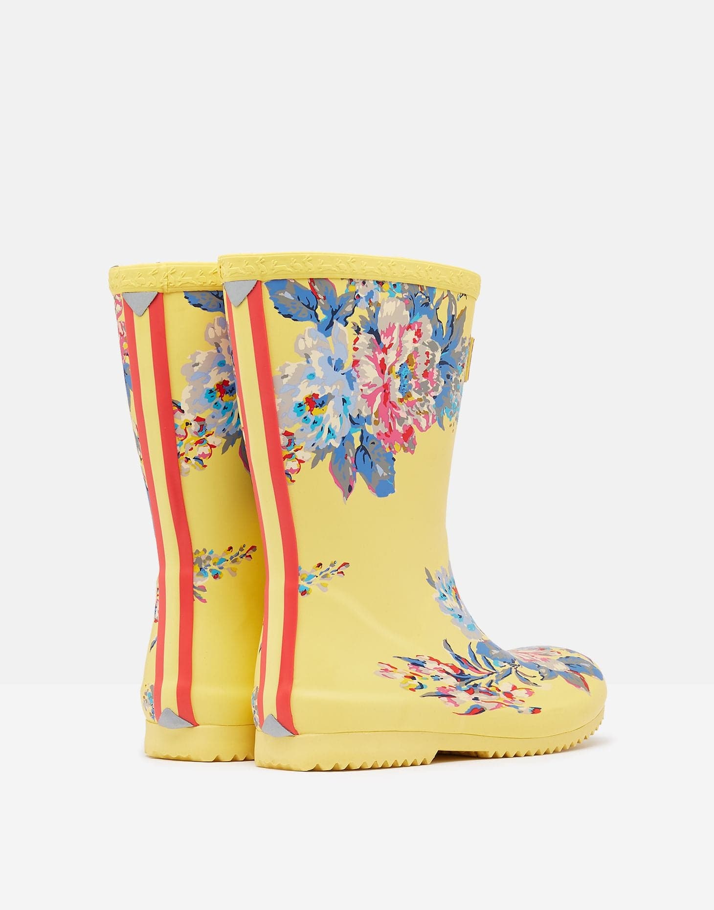 Joules Joules 216592 Roll Up Flexible Printed Rain Boots Yellow Floral - Little Miss Muffin Children & Home
