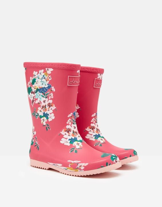 JLS - Joules Usa Inc Joules Pink Floral Flexible Printed Welly - Little Miss Muffin Children & Home