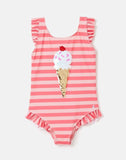 Joules Joules Pink Stripe Splash Swimsuit - Little Miss Muffin Children & Home