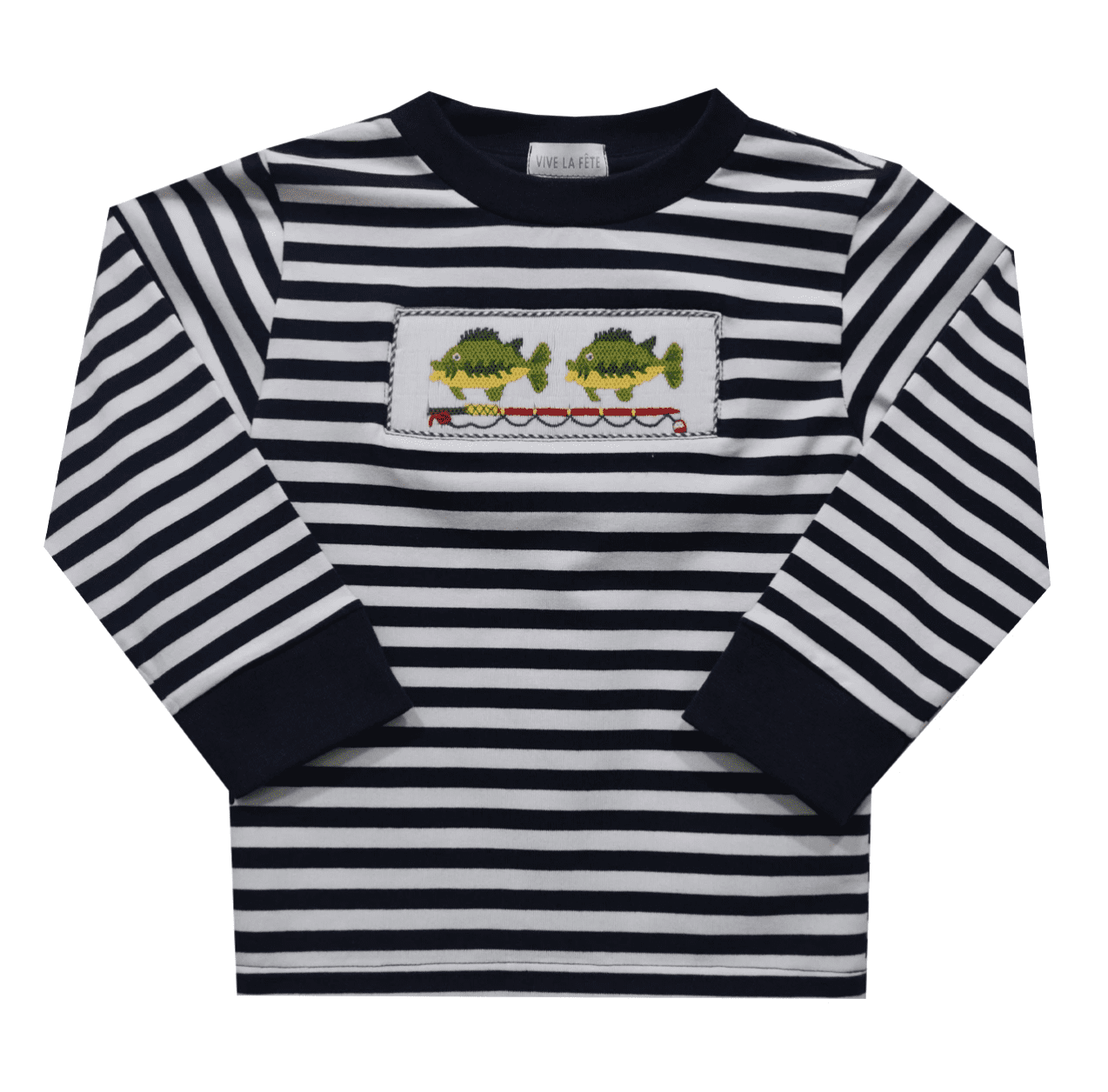 VIVE LA FETE, INC. Vive La Fete Bass Fishing Striped Shirt - Little Miss Muffin Children & Home