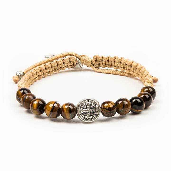 My Saint My Hero - My Saint My Hero Tiger's Eye Wake Up and Pray Meditation Bracelet - Little Miss Muffin Children & Home
