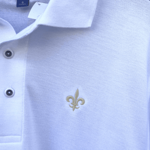 Whereable Art Whereable Art Classic Pique Fleur De Lis Polo - Little Miss Muffin Children & Home