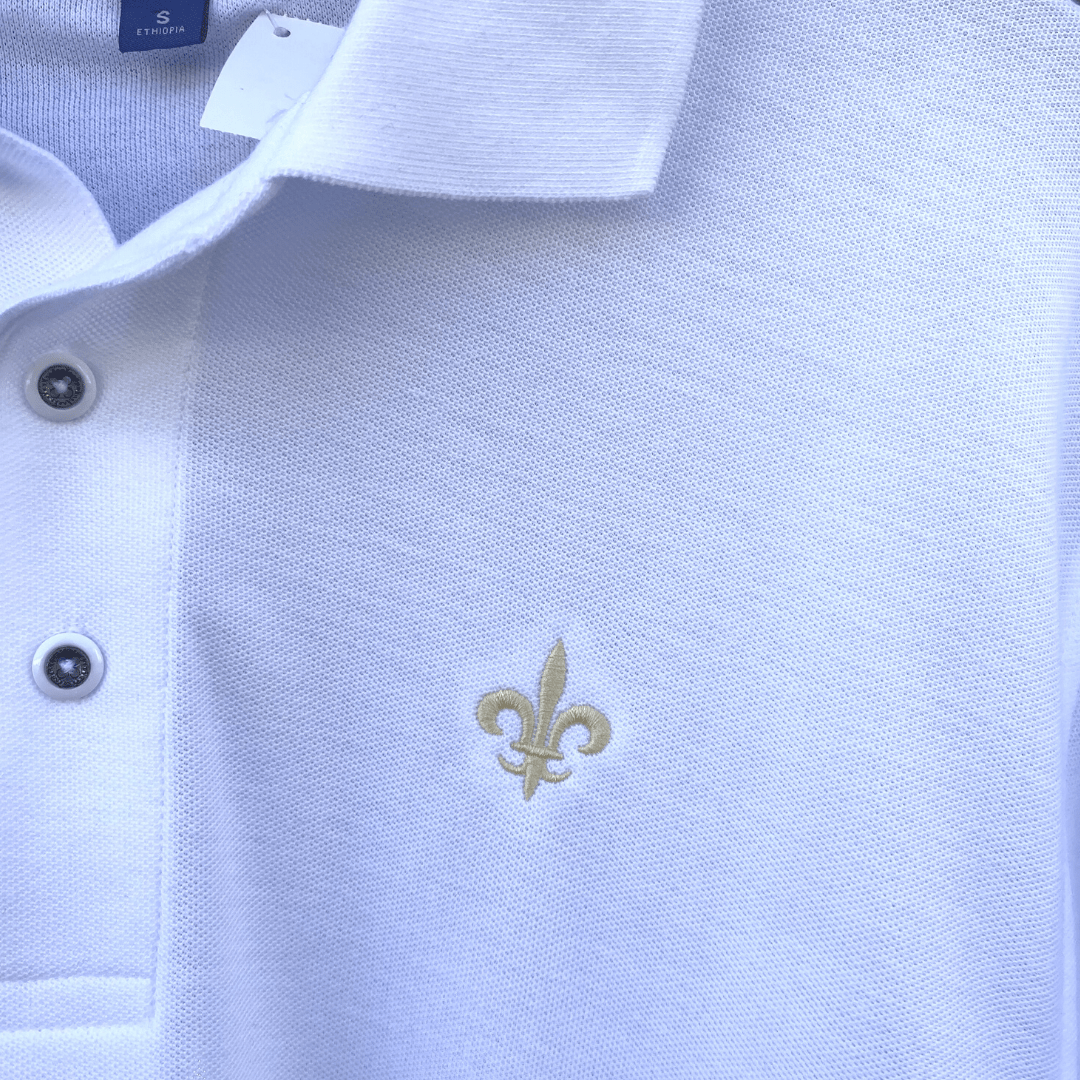 Whereable Art Whereable Art Long Sleeve Fleur de Lis Polos - Little Miss Muffin Children & Home