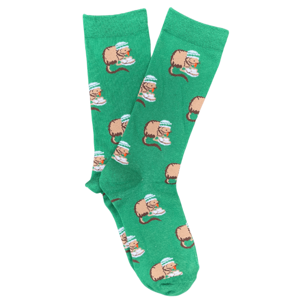 Whereable Art Whereable Art Louisiana Swamp Socks Nutria with Beignets - Little Miss Muffin Children & Home