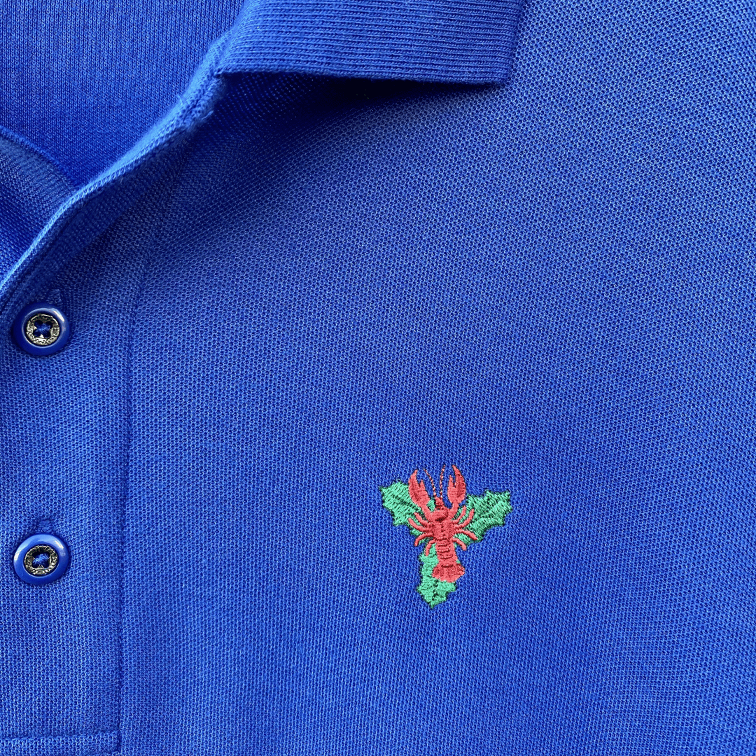 Whereable Art Whereable Art Pique Classic Polo with Embroidered New Orleans Christmas Crawfish - Little Miss Muffin Children & Home