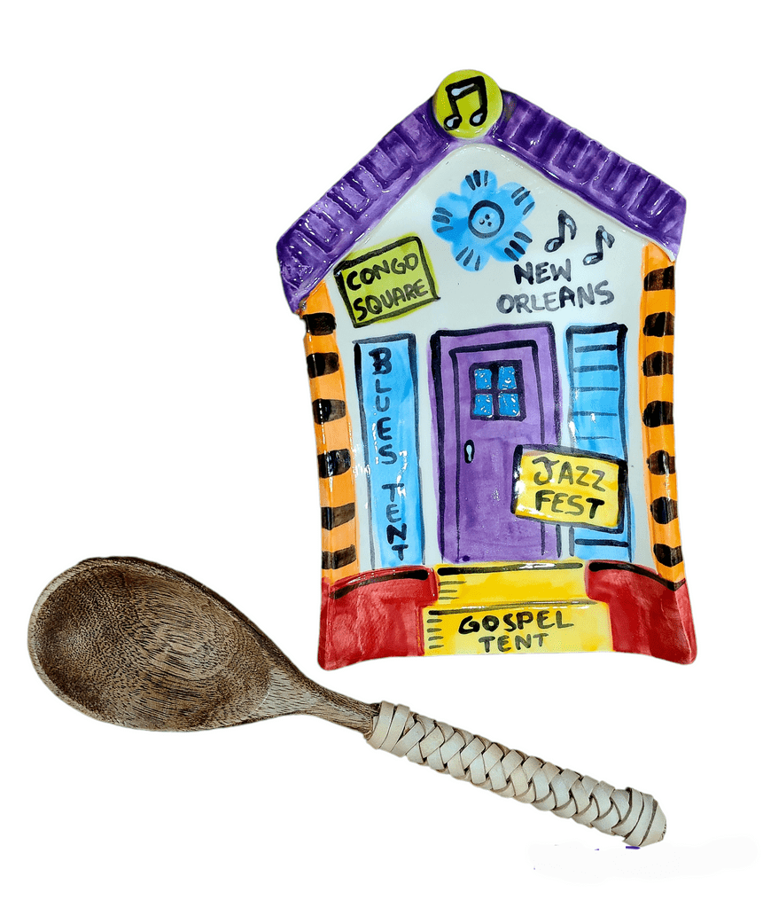 Katie Baldwin Originals Katie Baldwin Jazz Fest House Spoon Rest - Little Miss Muffin Children & Home