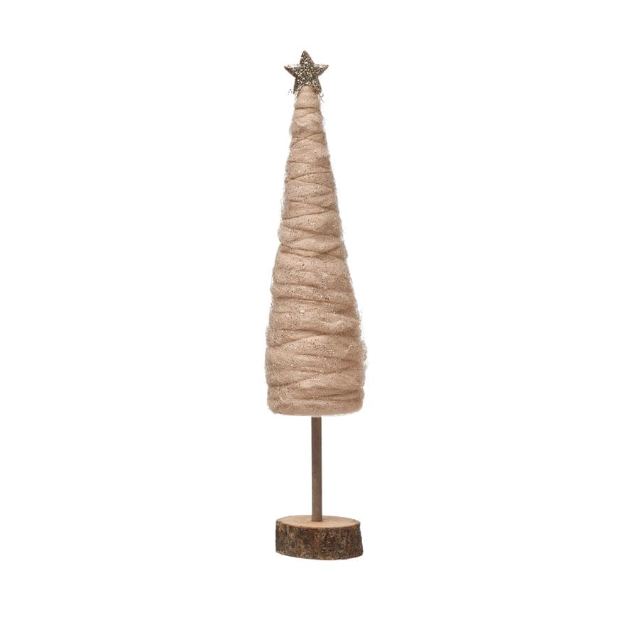 CCO - Creative Co-op Creative Co-op Wrapped Cone Tree w/ Star - Little Miss Muffin Children & Home