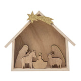 CCO - Creative Co-op Creative Co-op Wood Nativity Set 6 - Little Miss Muffin Children & Home