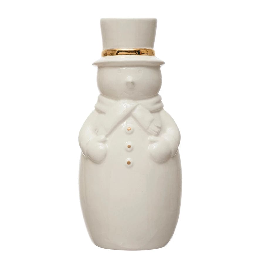 CCO - Creative Co-op Creative Co-op Stoneware Snowman Vase - Little Miss Muffin Children & Home