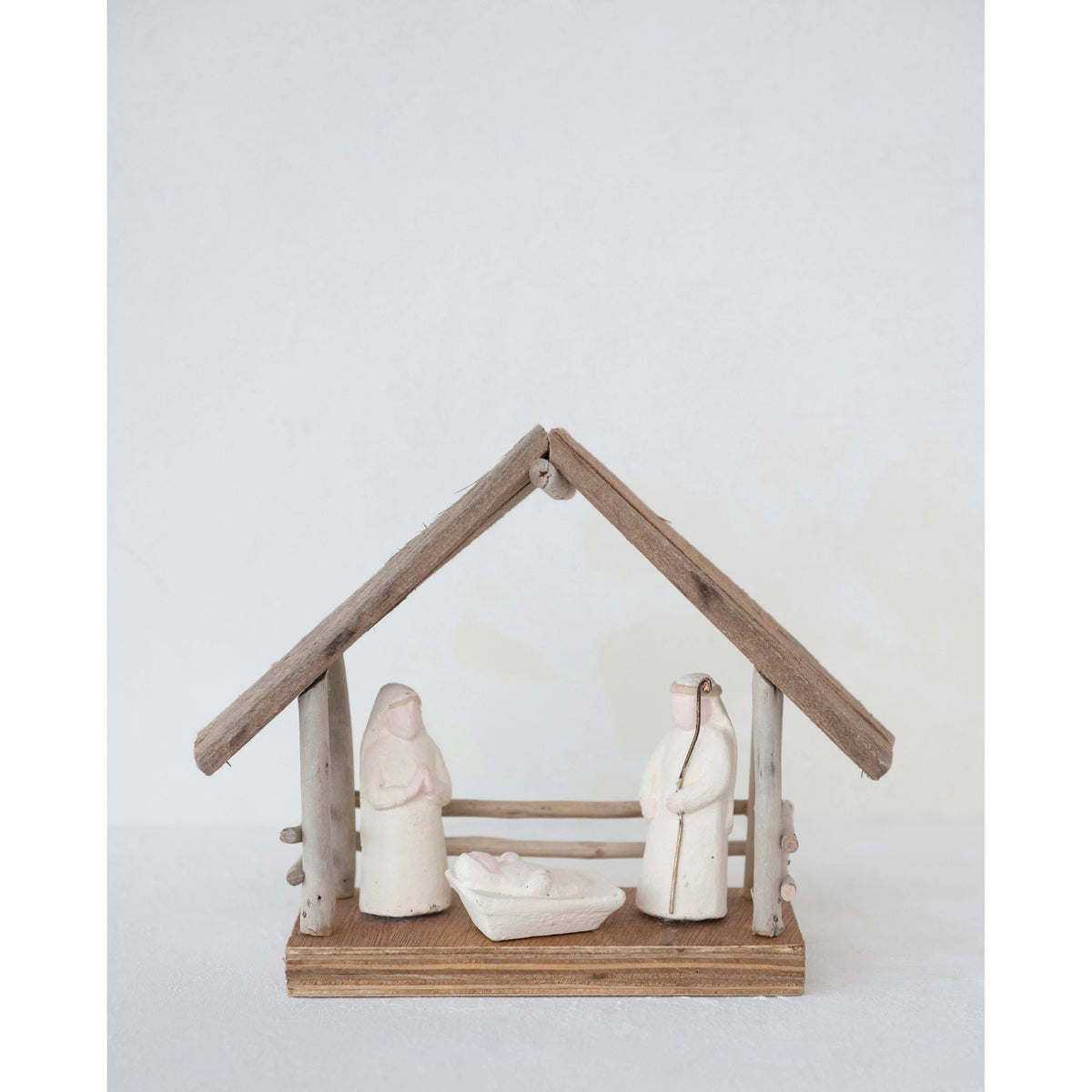 CCO - Creative Co-op Creative Co-op Driftwood and Paper Mache Nativity - Little Miss Muffin Children & Home