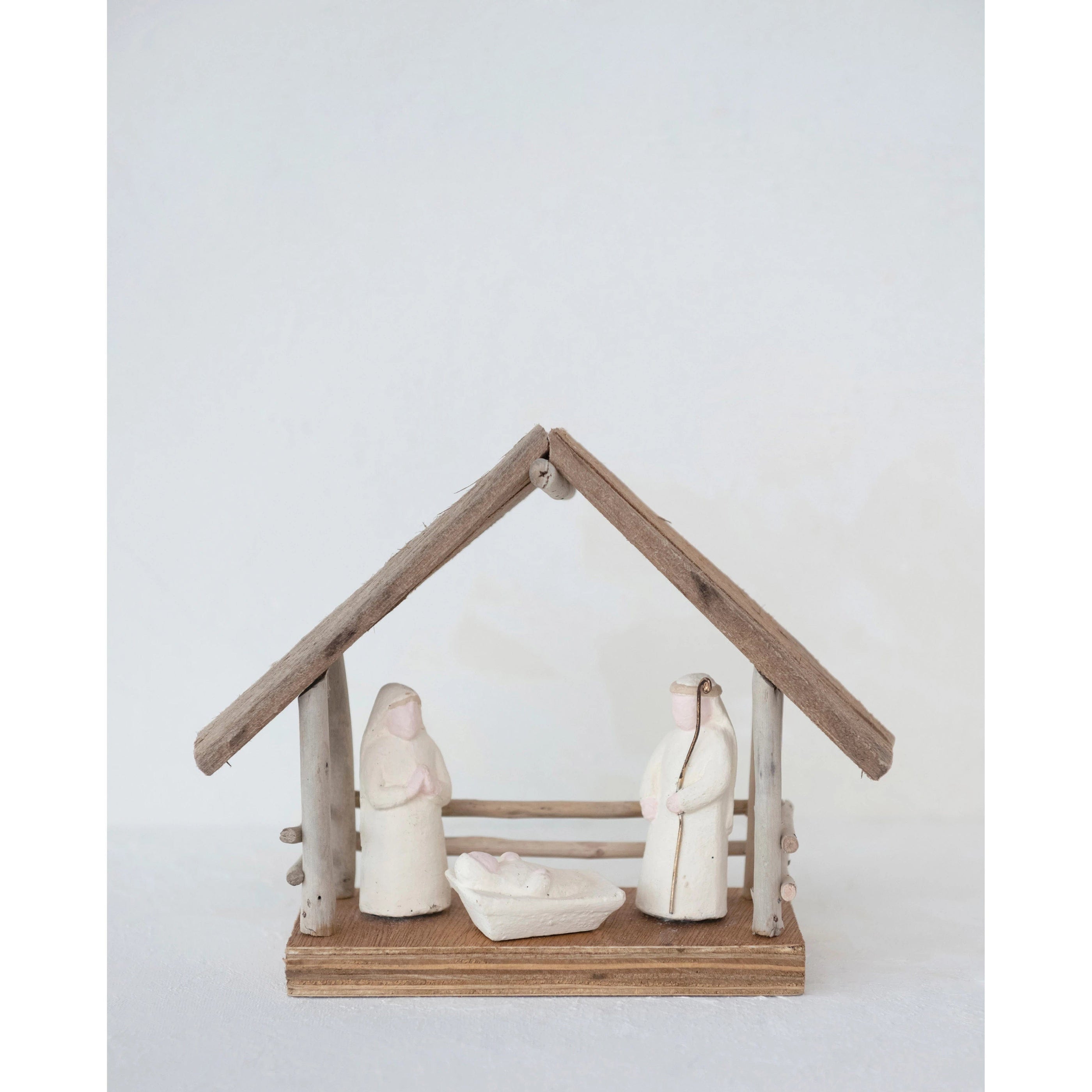 CCO - Creative Co-op Creative Co-op Driftwood and Paper Mache Nativity - Little Miss Muffin Children & Home