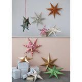 CCO - Creative Co-op Creative Co-op 7-Point Paper Star Ornament - Little Miss Muffin Children & Home