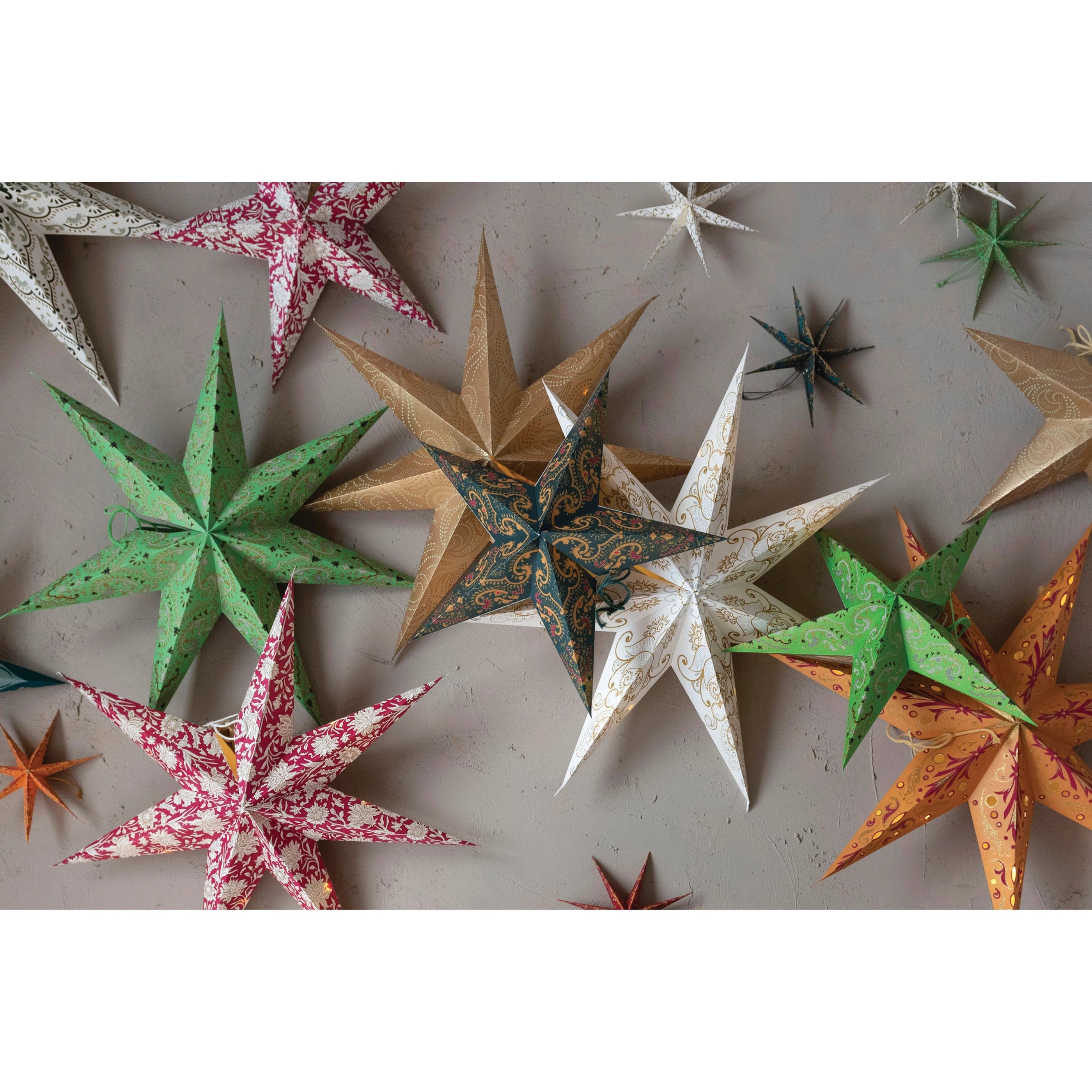 CCO - Creative Co-op Creative Co-op Folding 5-Point Paper Star - Little Miss Muffin Children & Home