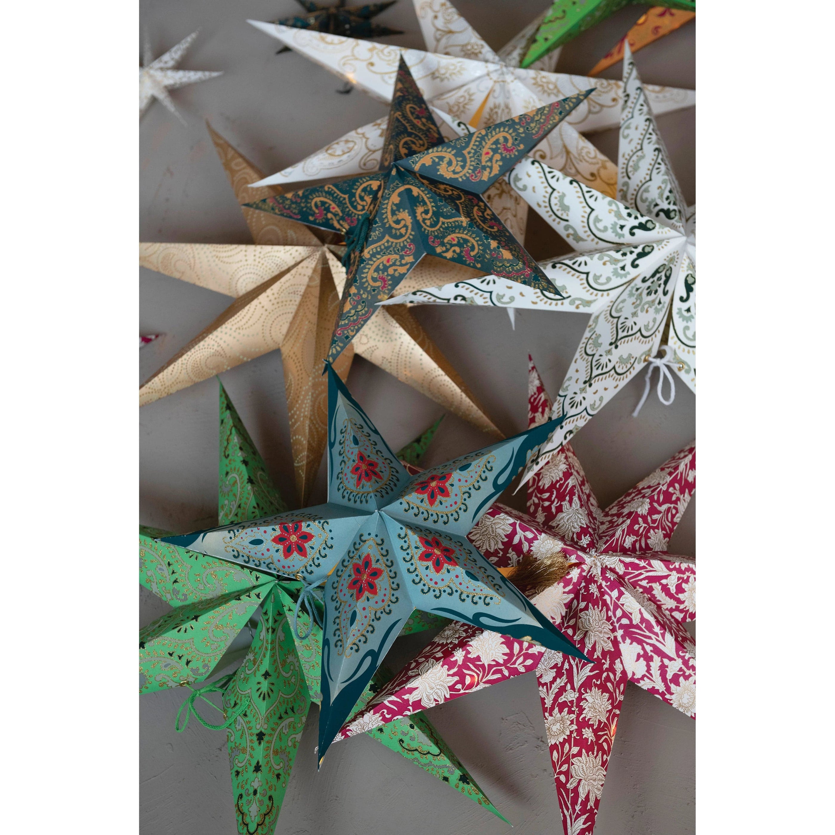 CCO - Creative Co-op Creative Co-op Folding 5-Point Paper Star - Little Miss Muffin Children & Home