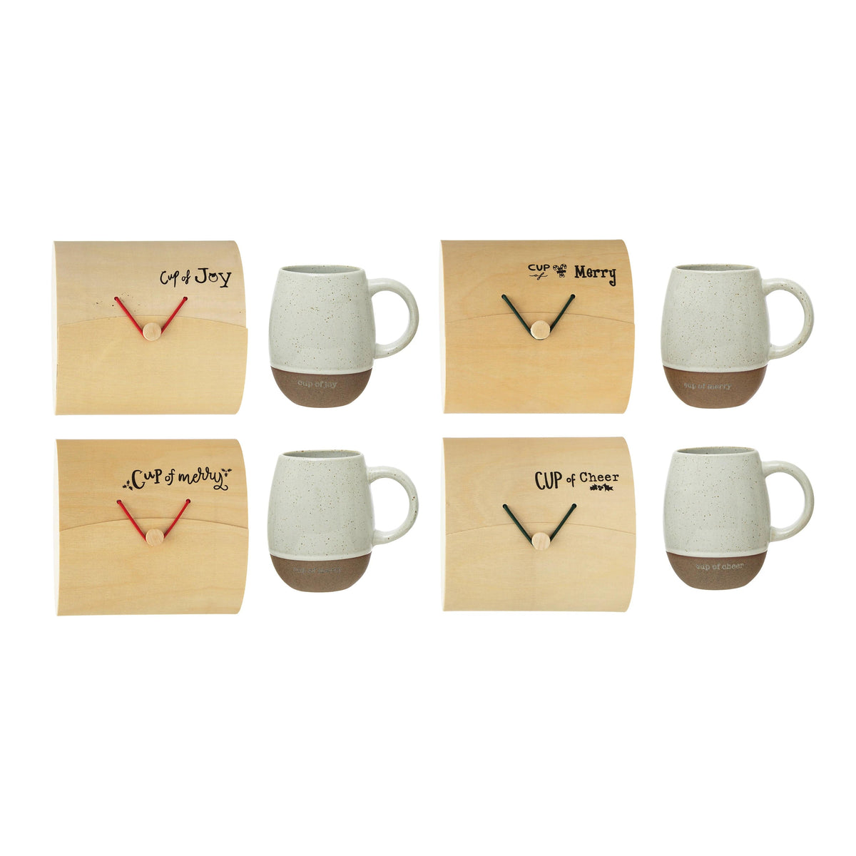 CCO - Creative Co-op Creative Co-op Mugs with Holiday Sayings - Little Miss Muffin Children & Home