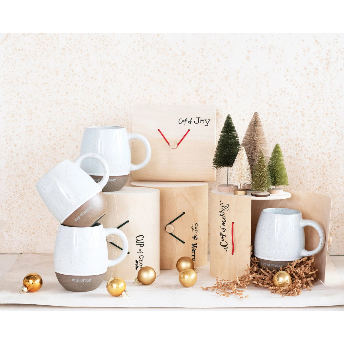 CCO - Creative Co-op Creative Co-op Mugs with Holiday Sayings - Little Miss Muffin Children & Home