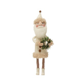 CCO - Creative Co-op Creative Co-op Wool Felt Santa With Jingle Bell Buttons - Little Miss Muffin Children & Home