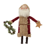 CCO - Creative Co-op Creative Co-op Wool Felt Santa w/Star & Berry Garland - Little Miss Muffin Children & Home